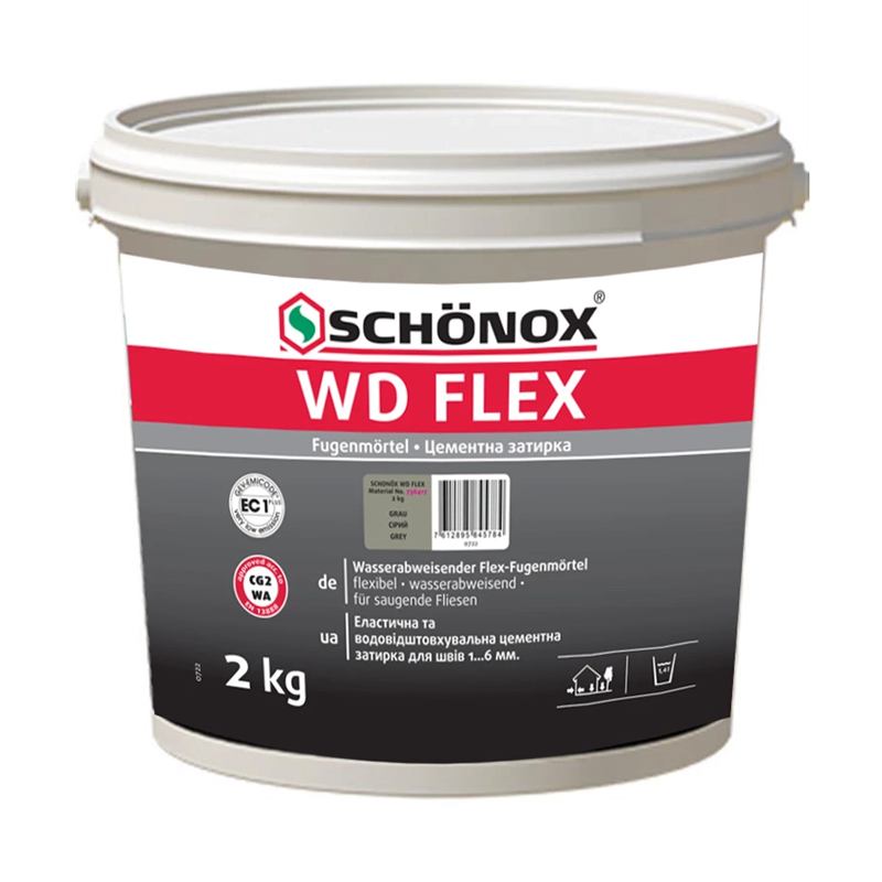SCHÖNOX® WD FLEX Зручна, водовідштовхувальна, еластична затиркa 2kg