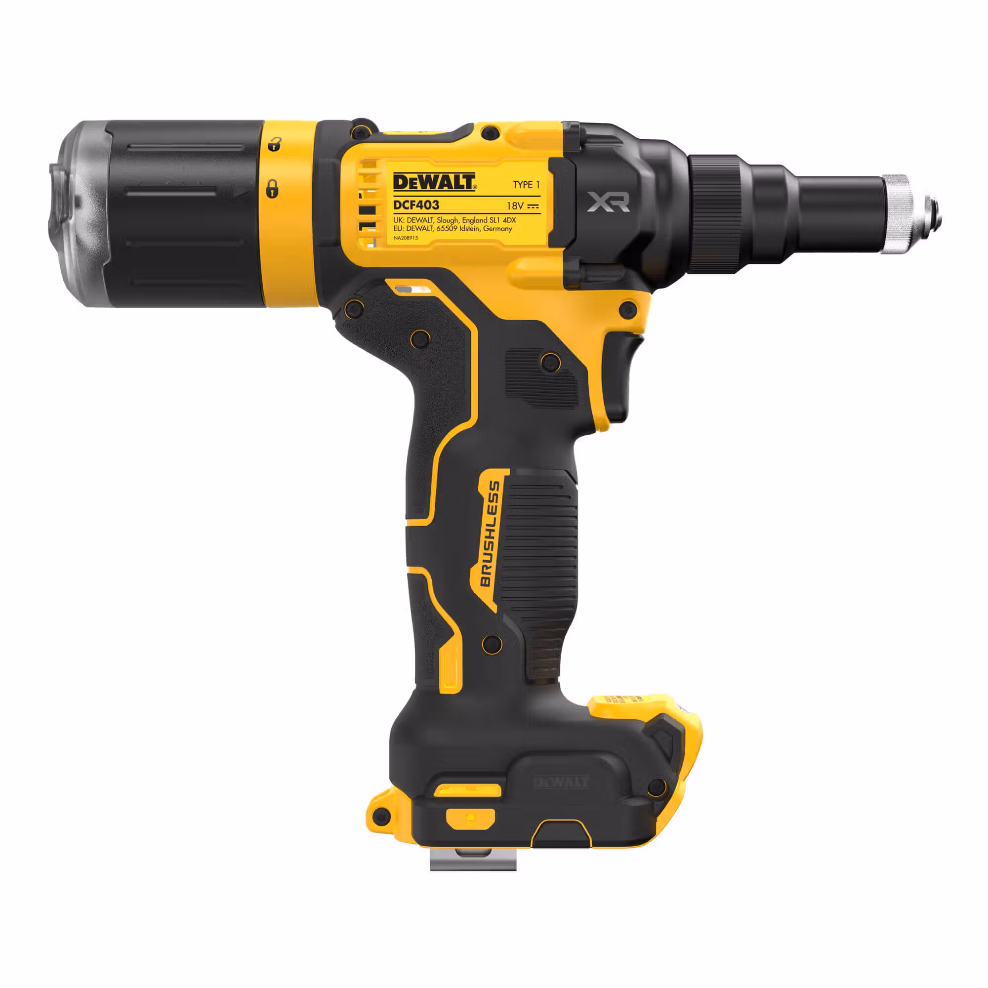 Заклепочник акумуляторний безщітковий DeWALT DCF403NT - Зображення 4